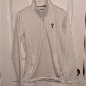 white asu quarter zip